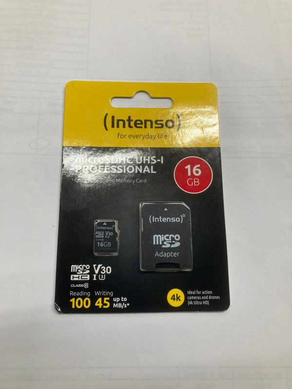 Intenso 16gb Micro SD Card U3 microSD Card