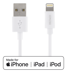 Deltaco USB Type A USB to Lightning CABLE