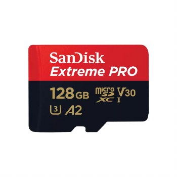 SanDisk Extreme PRO Micro SDHC 200MB s UHSI Card with adapter 128GB