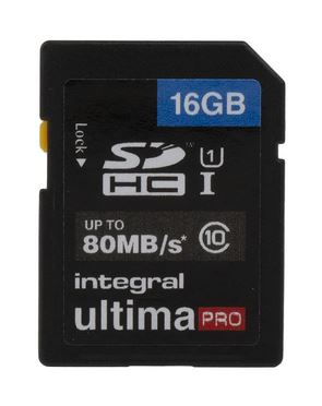 Integral Memory 16 GB SDHC SD Card, Class 10, UHS-1 U1