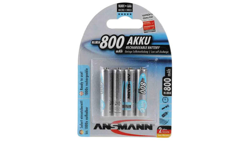 Ansmann AAA Rechargable Batteries 800