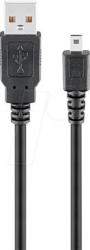 GOOBAY 93972 USB 2.0 cable, A connector to mini B connector, 1.8 m