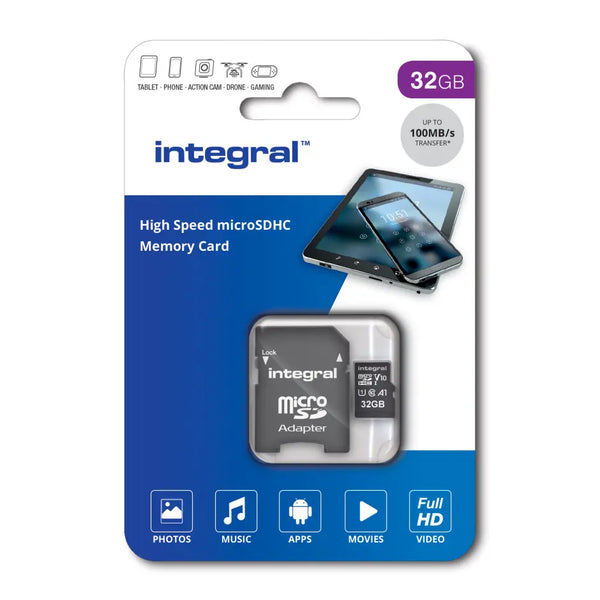 Integral Memory Card 32GB U3 MicroSD for 4k