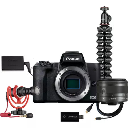 EOS M50 Mark II Interchangeable Lens Live Streaming Kit