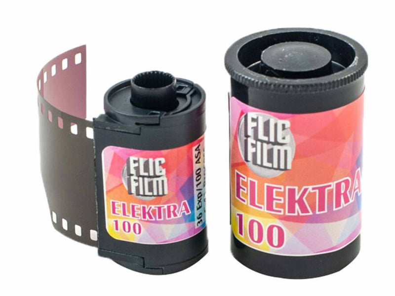 Elektra 100 135/36 exp Colour process c-41 film