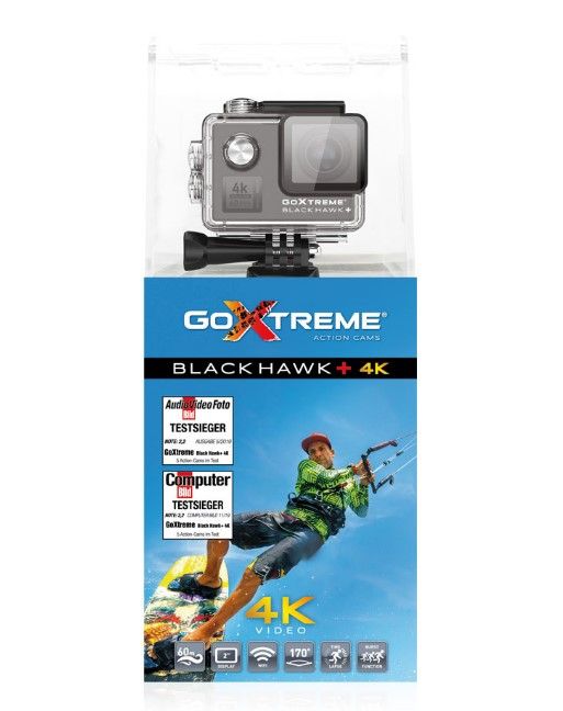 GoXtreme Black Hawk+ 4K Action Camera (4K Ultra HD)