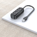 4 Ports USB 2.0 HUB 0.15. BLACK