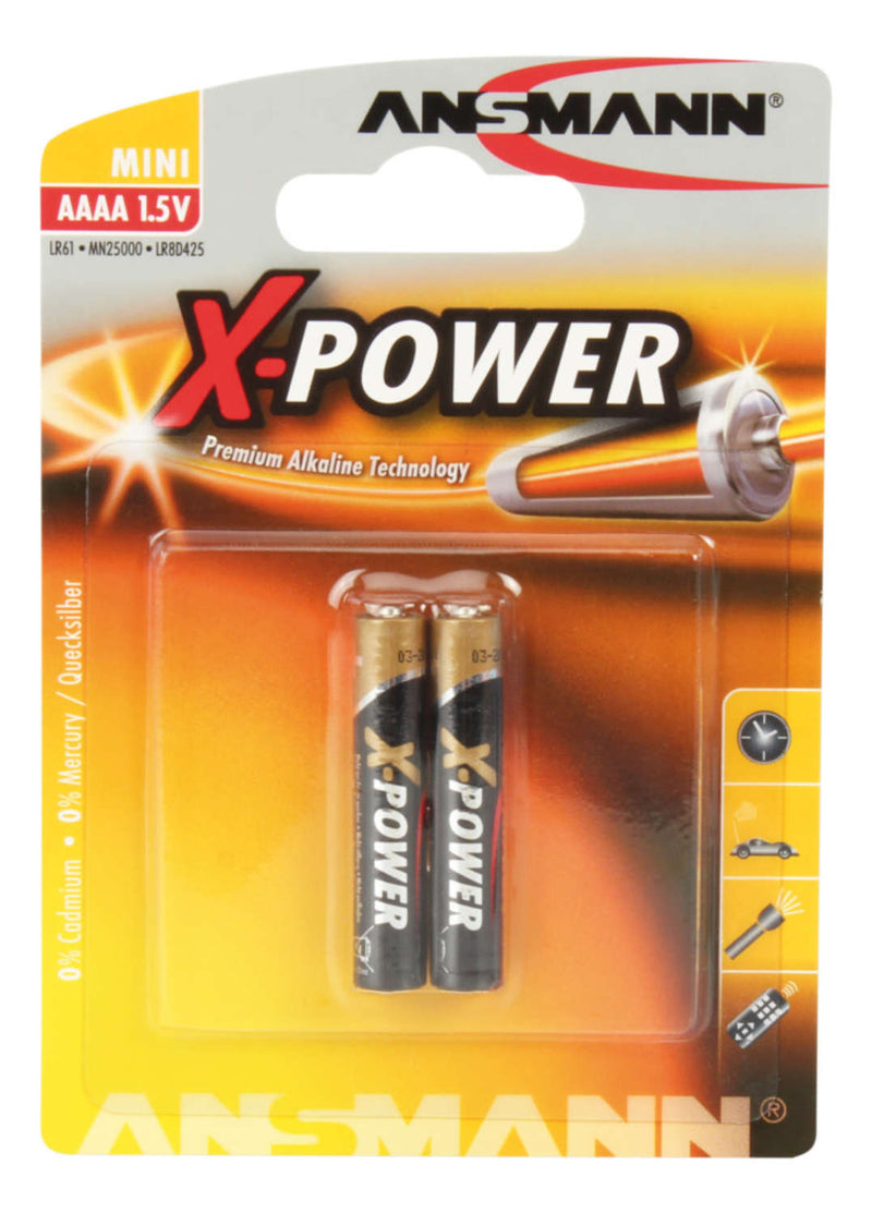 Ansmann AAAA / LR08  (X-Alkaline) Battery 2 pcs.