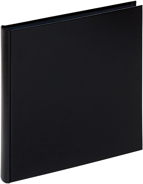 Walther Design Charm Artificial Leather Book Bound Album Black, 11.75 x 11.75 inch (30 x 30 cm), 50 Pages