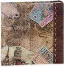 Kenro Holiday and Travel Series Memo Photo Album, Old World Map Design, for 200 Photos