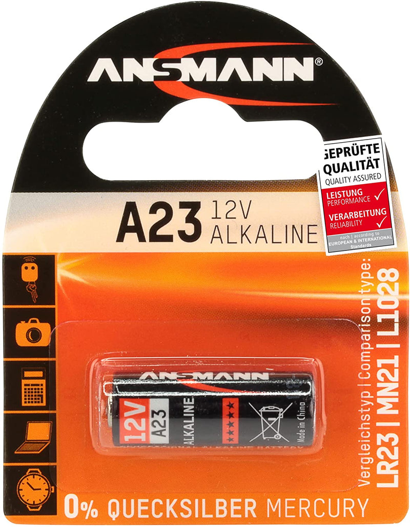 Ansmann A23 car alarm battery (Twin Pack)