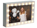 Light Up Photo Block 288x198x48mm White Wood-WITH METAL SH512
