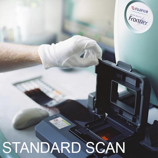 Standard Scan Service for Cut negatives