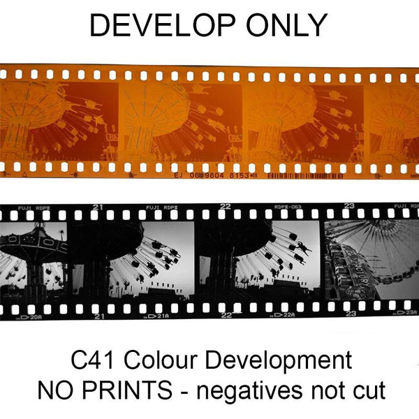 Colour Development Only - NO PRINTS - UNCUT NEGS