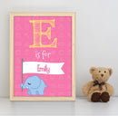 A3 Poster: Big Letter Elephant Banner