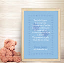 A3 Poster: Ten Little Fingers - Blue