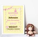 A3 Poster: Baby Girl with Stork