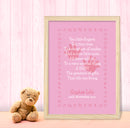 A3 Poster: Ten Little Fingers - Pink