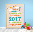 A3 Poster: Cute Teddy with Balloons