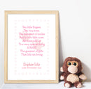 A3 Poster: Ten Little Fingers - White