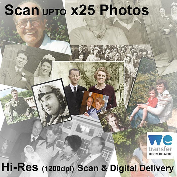 Scan upto x25 Photos (hi-res)